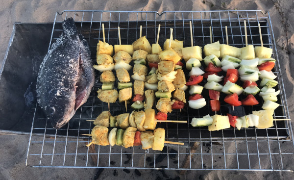 Sunset BBQ met verse vis