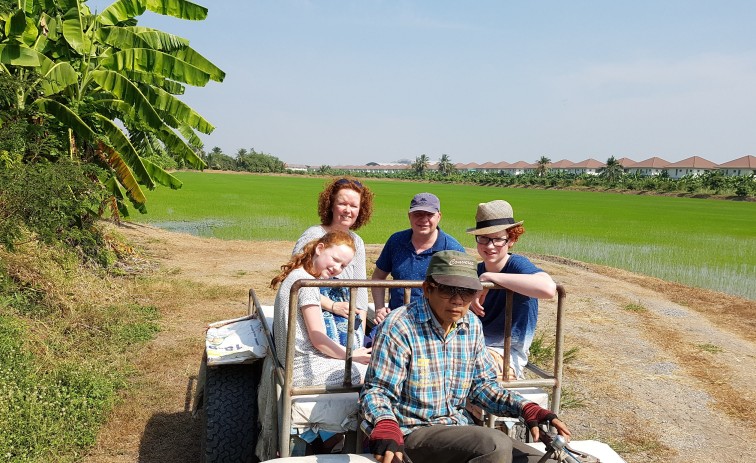 Rondleiding over een boerderij net buiten Bangkok