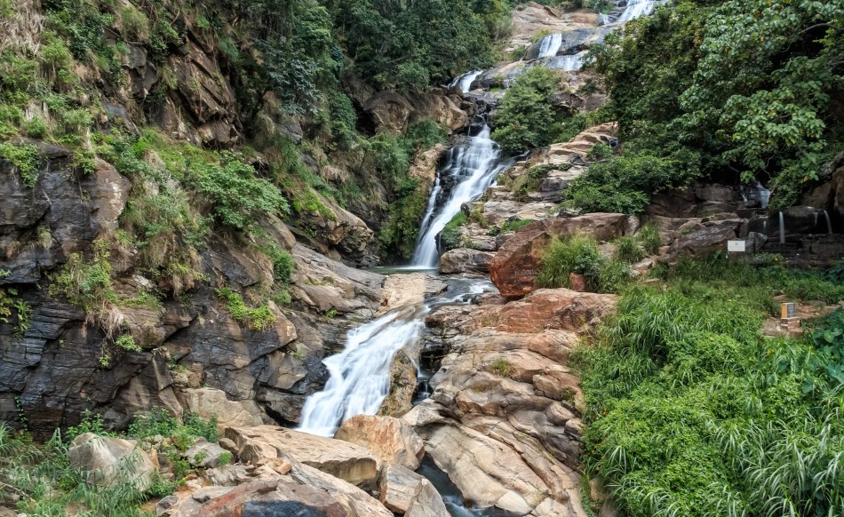 Rawana Falls in Ella, Sri Lanka