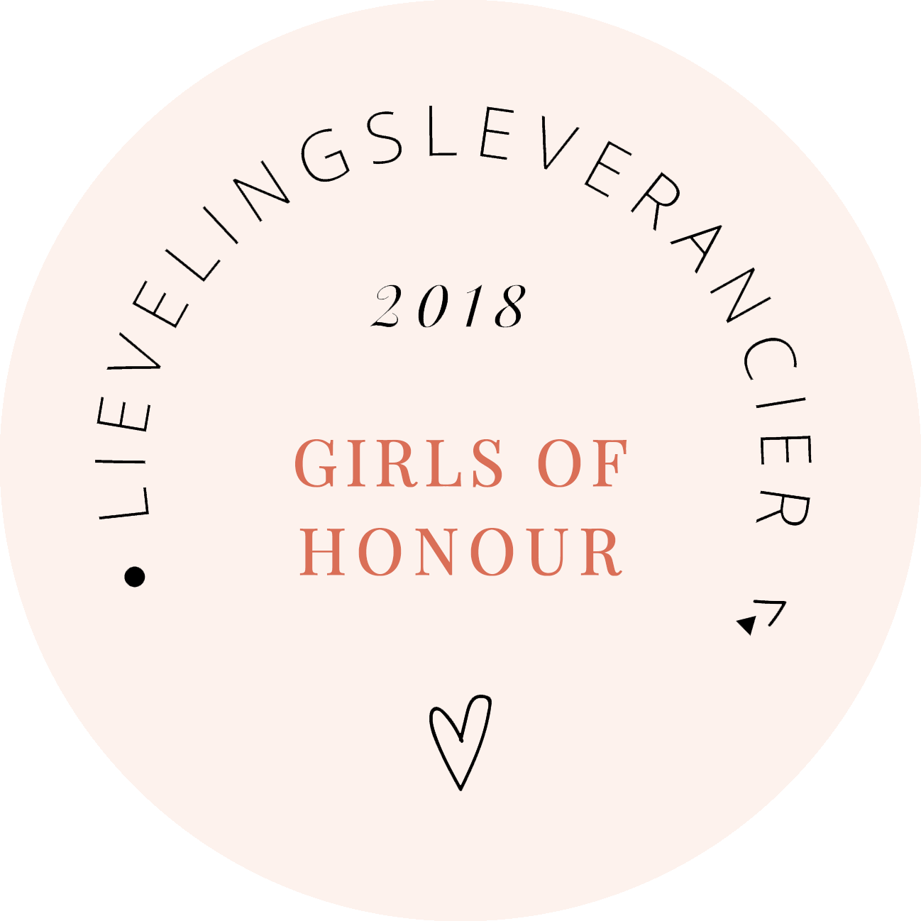Girls of Honour Lievelings leverancier button
