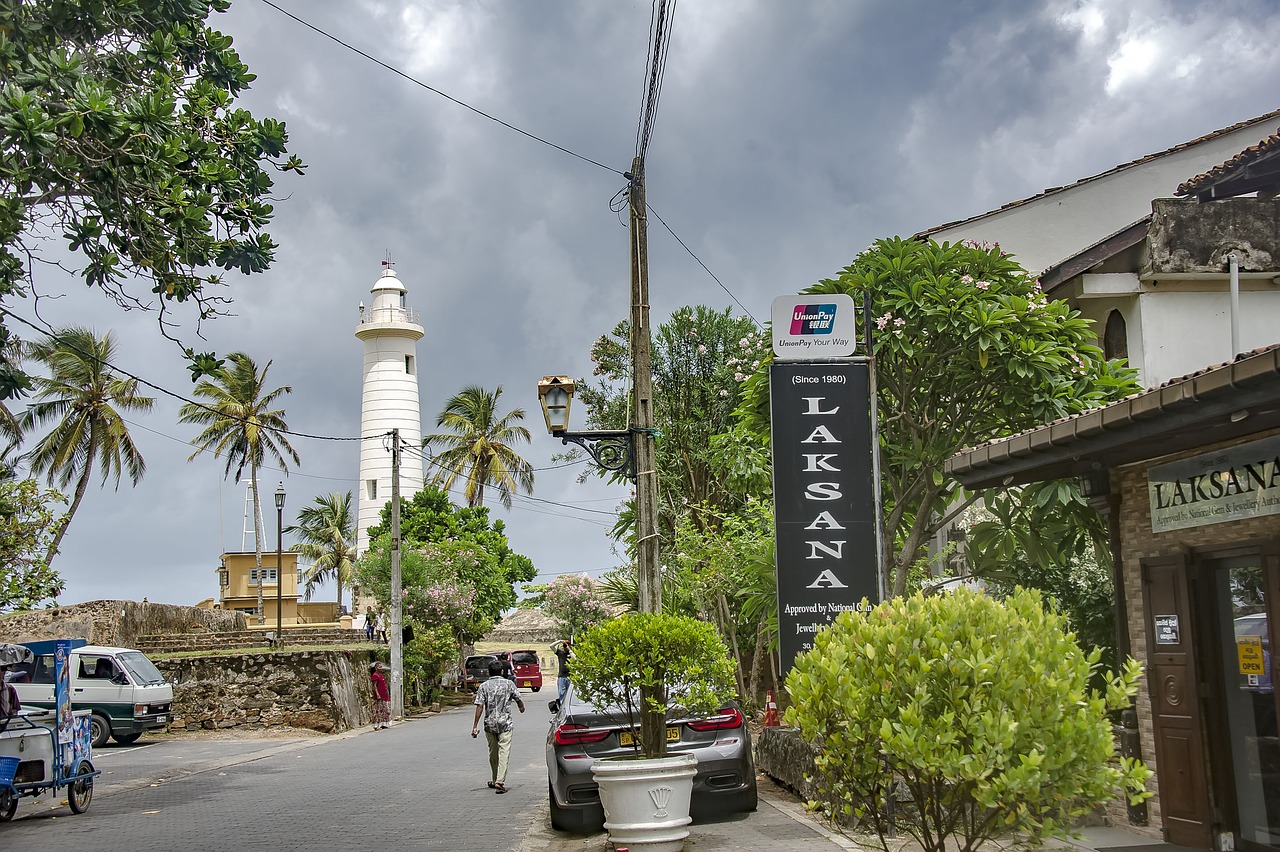 Straatbeeld in Galle, rondreis Sri Lanka