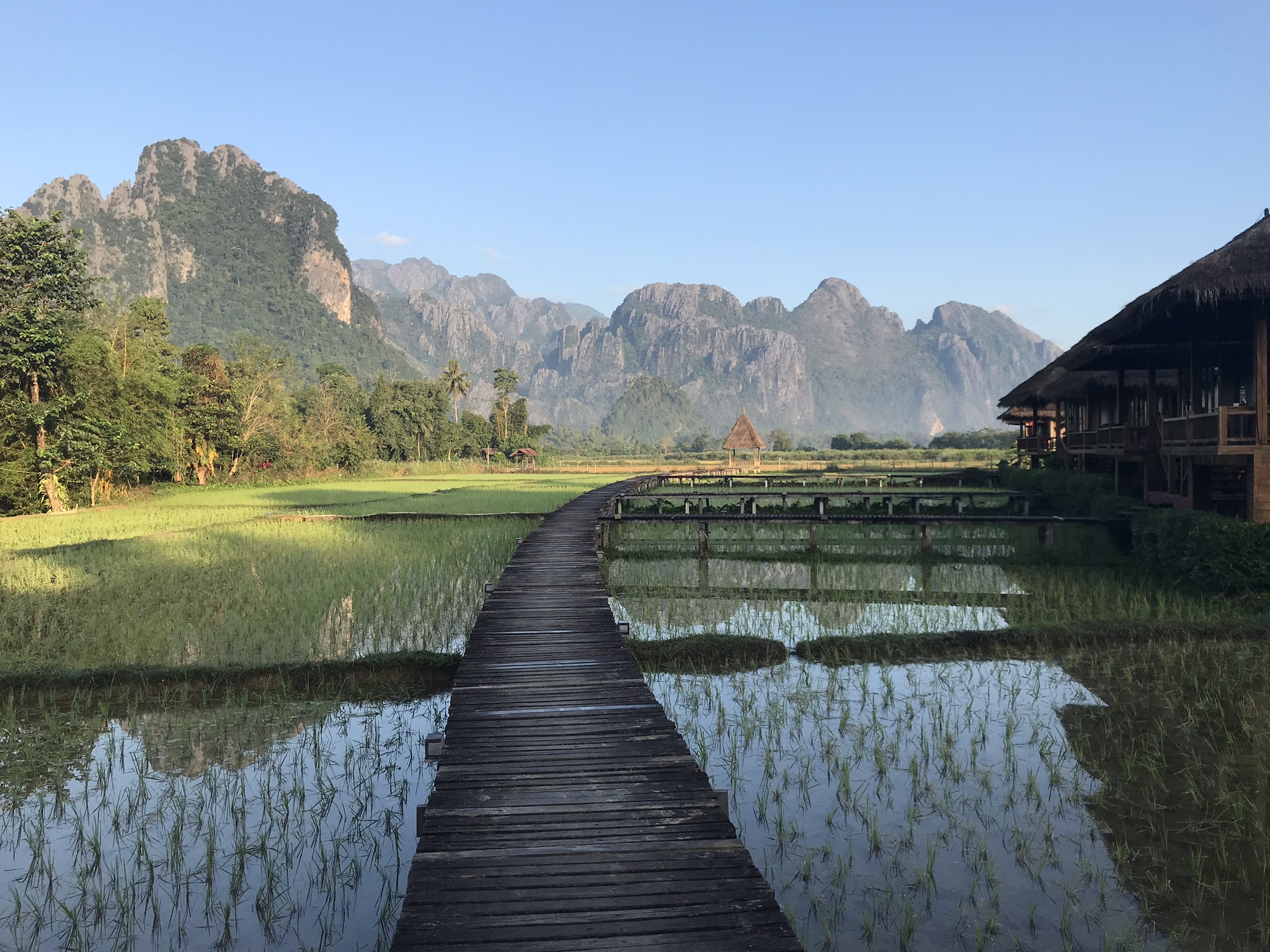 30. Uitzicht bij Vieng Tara Villa