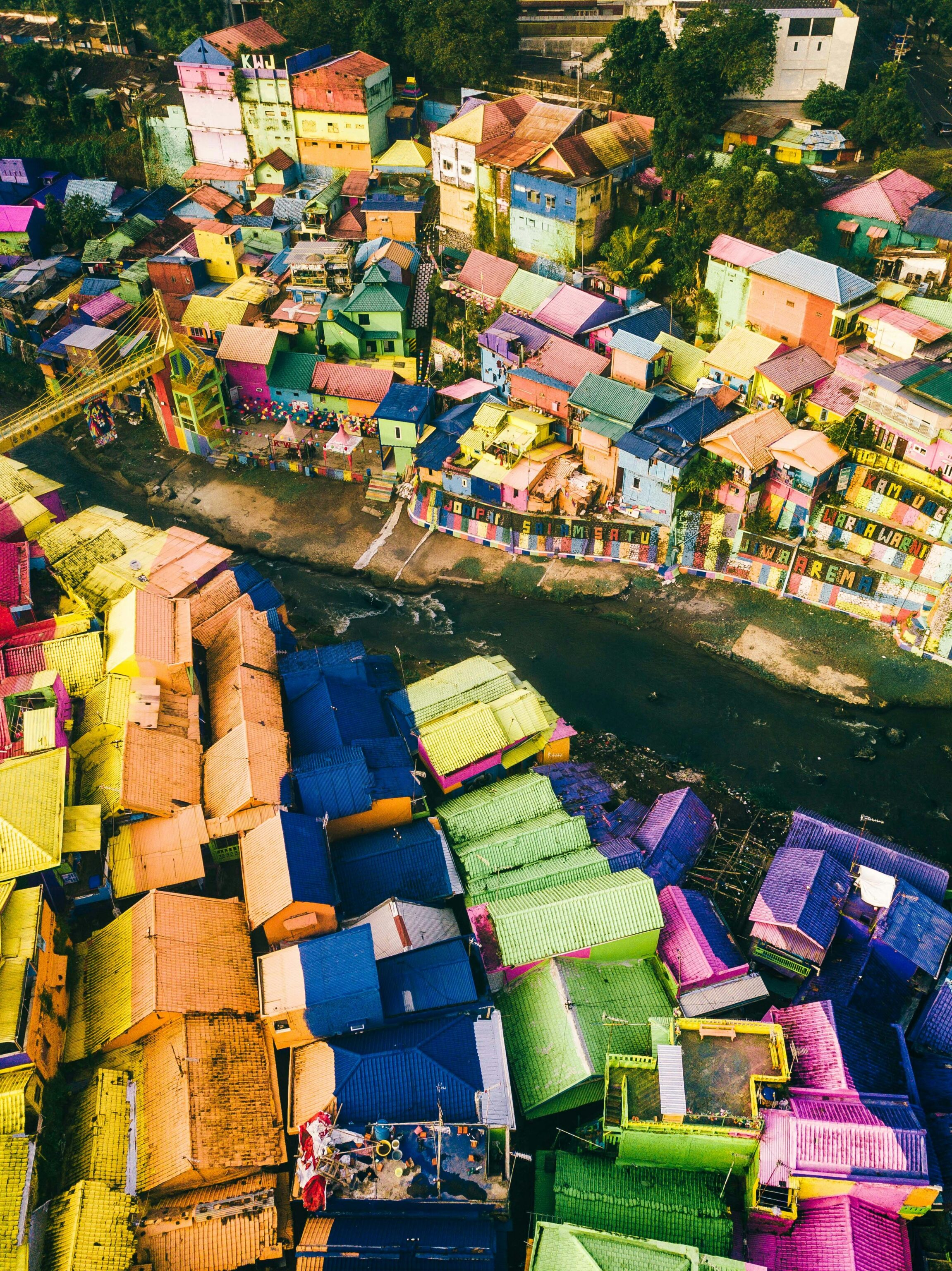 Kampung Warna Warni in Oost - Java