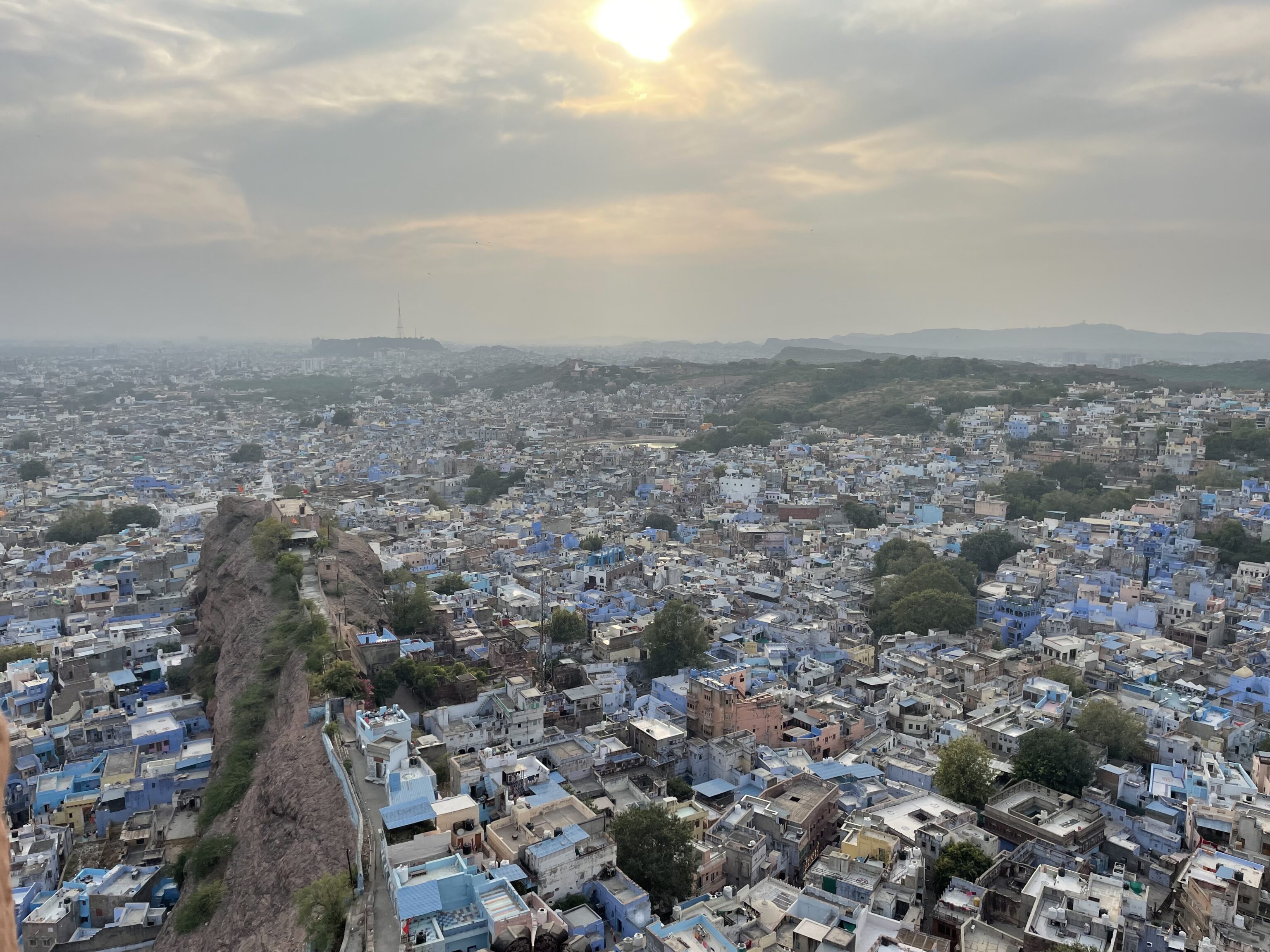 De stad Jodhpur in Noord-India