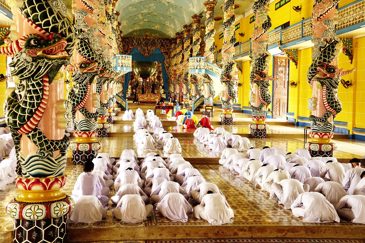 Cao Dai Temple in Tay Ninh