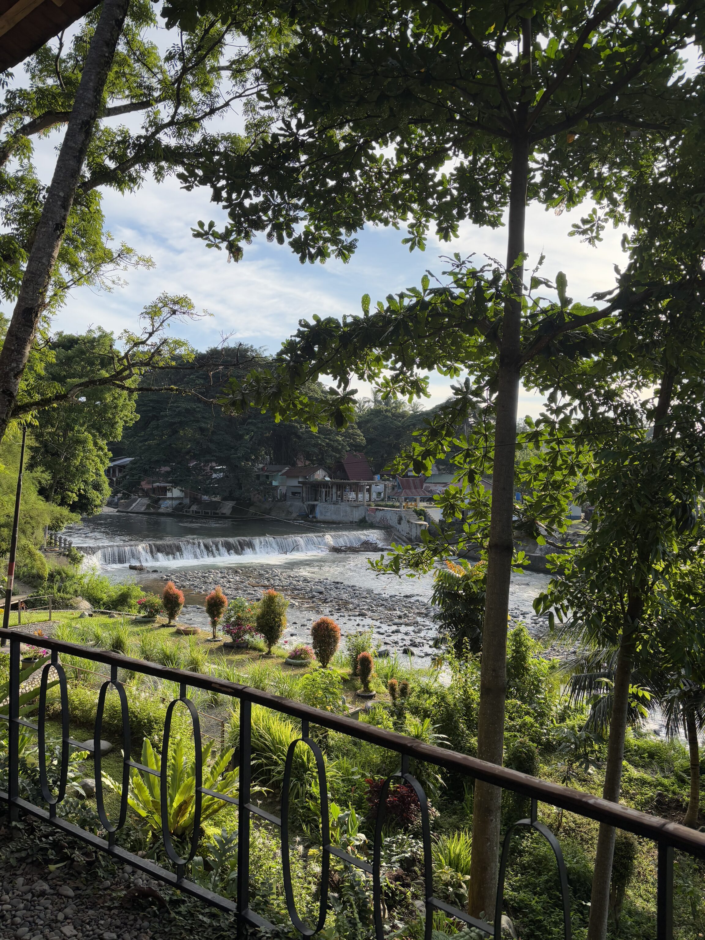 Accommodatie Ecolodge Bukit Lawang Cottages, foto vanuit de Eco Lodge
