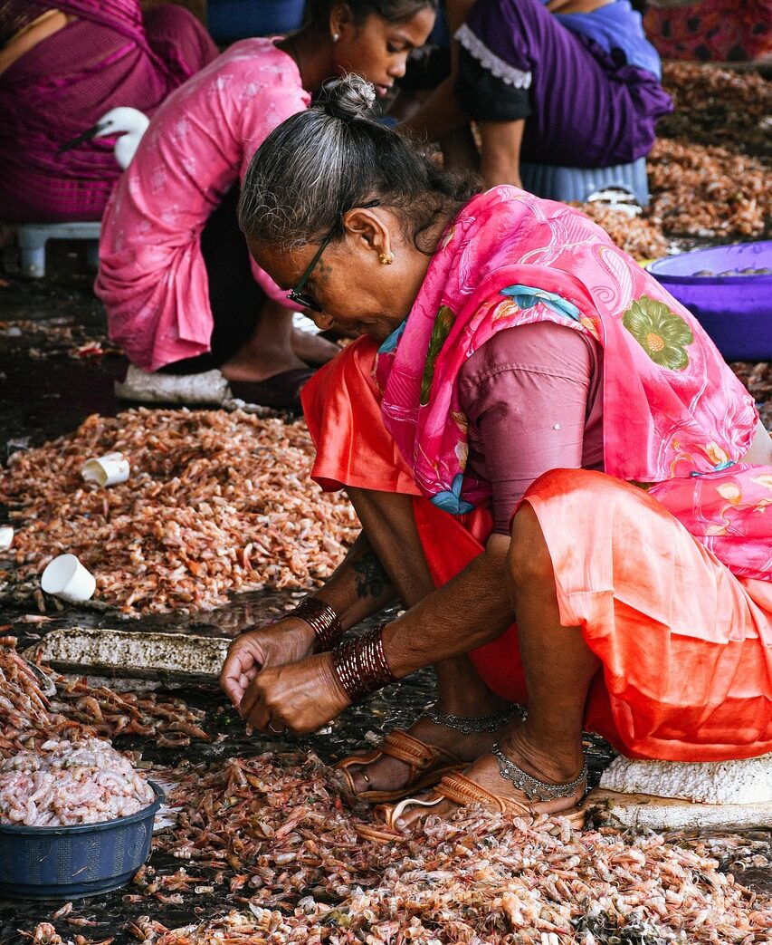 Mumbai, Colaba, fish market