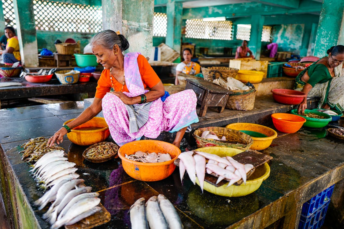 Fish market in Goa