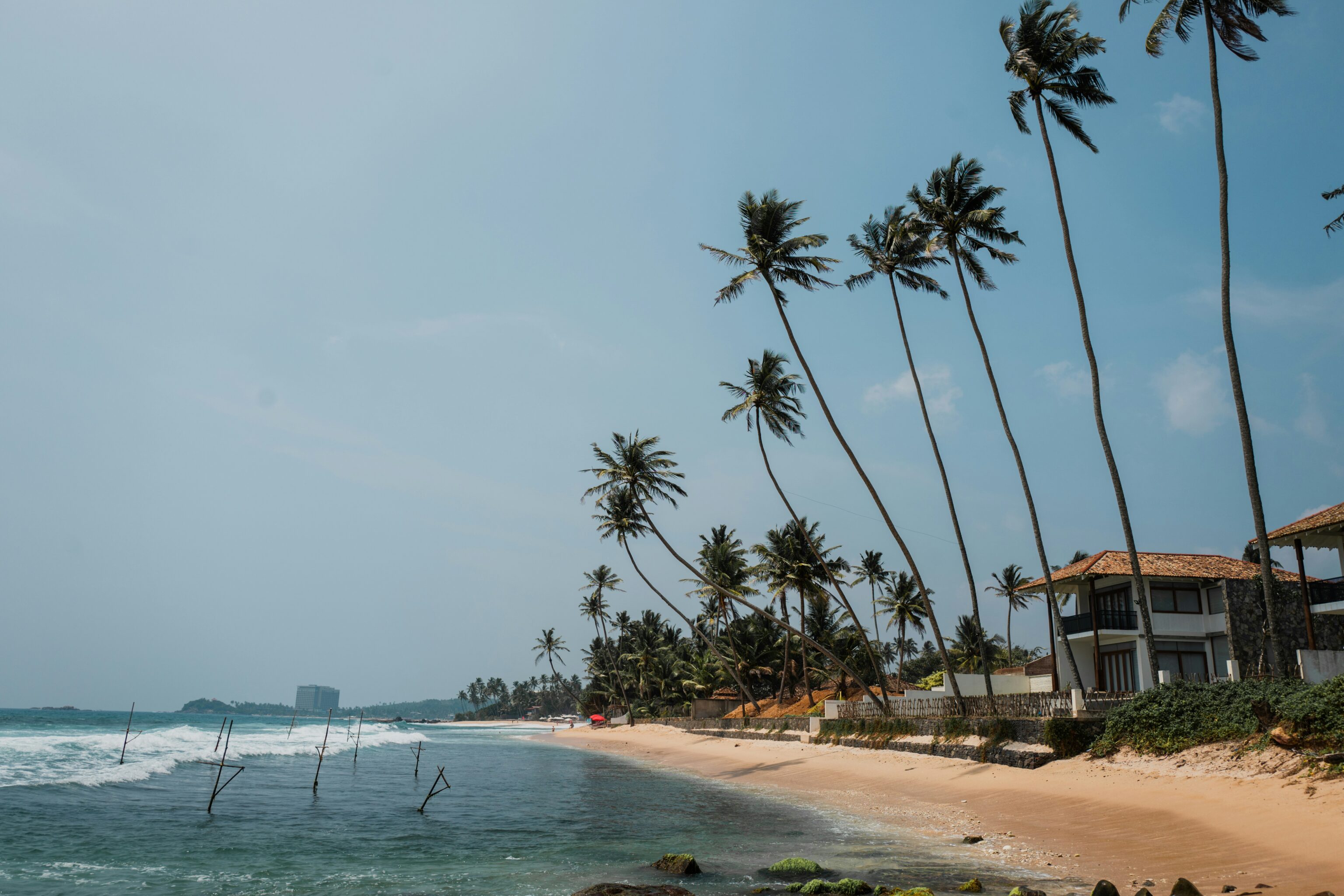 Strand bij Unawatuna rondreis Sri Lanka