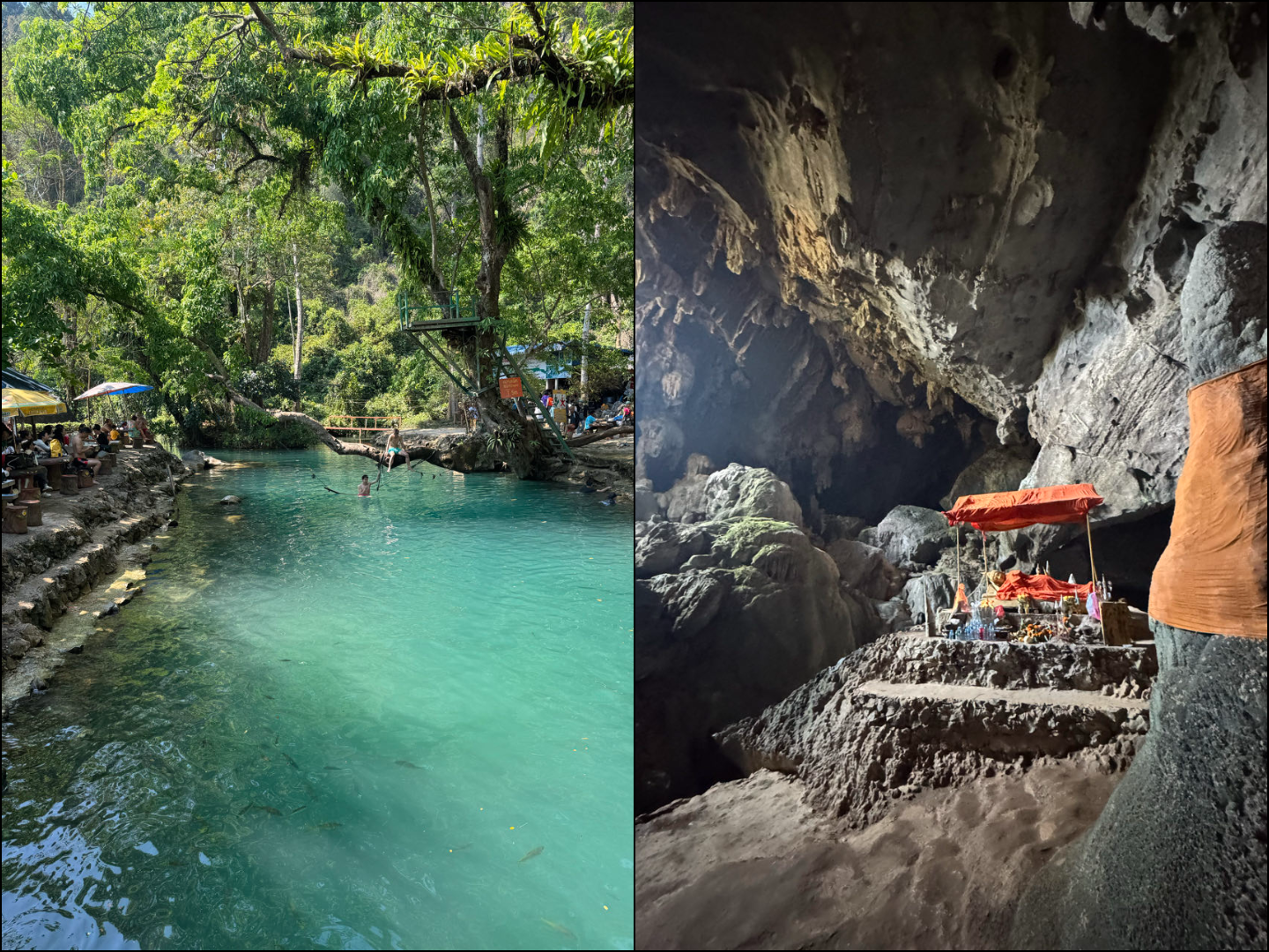 tham phu kham cave, Vang Vieng, Laos