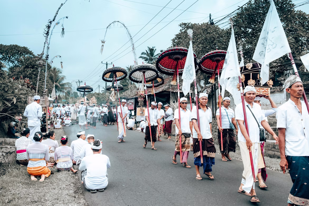 Feestdag Nyepi in Bali