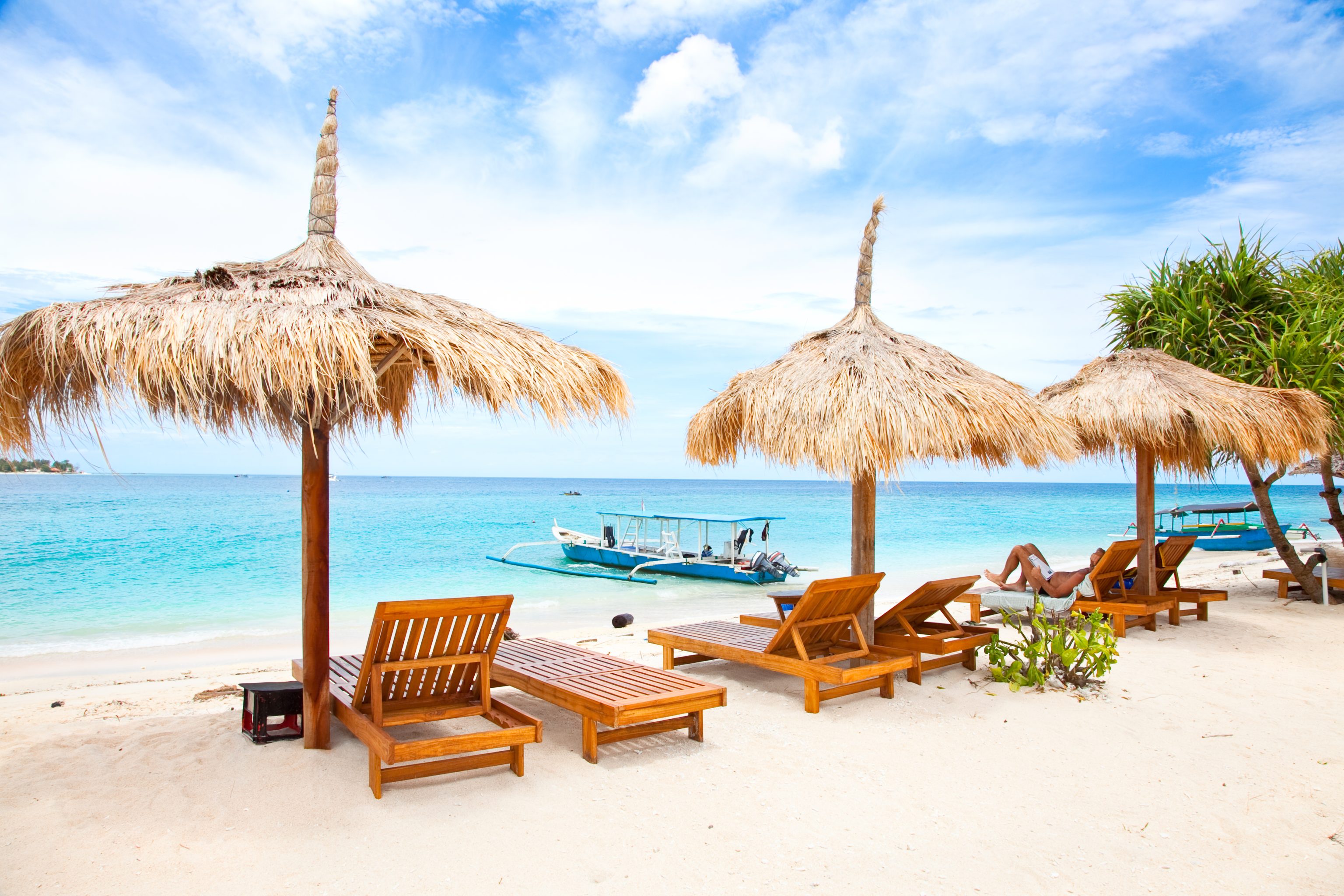 Strandbedjes Gili Meno
